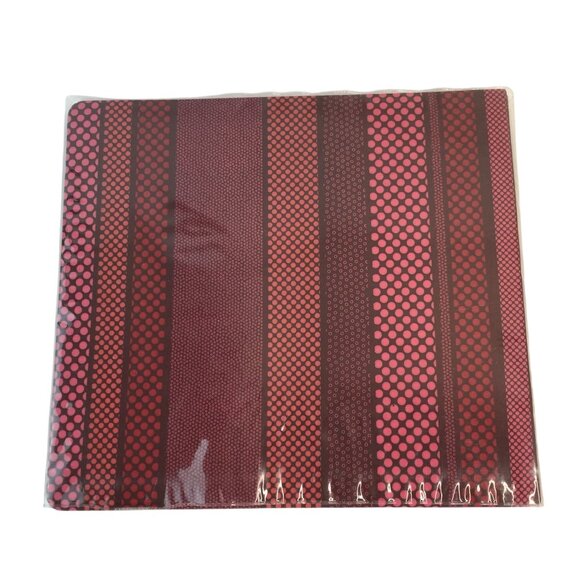 Colorbok 12x12 Inch Postbound Scrapbook Album Fabric Kitchen Flowers Burgandy - Picture 5 of 8